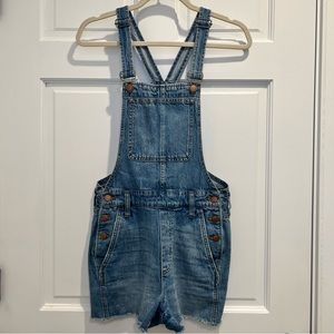 Madewell Short Denim Overalls